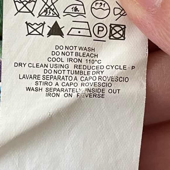 See by Chloe Multi Floral 100% Silk Dress Flutter Sleeve Vibrant Cottagecore US8 - Picture 11 of 14